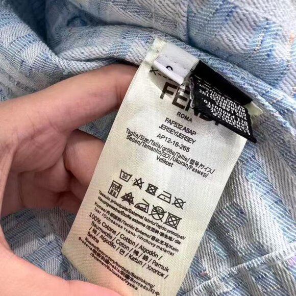 Fendi Jacquard Collar Denim Jacket - Picture 8 of 8